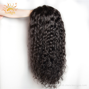 Brazilian Water Wave Cuticle Aligned Hair 100% Human Hair Wig 4x4 Lace Closure Long Wig
